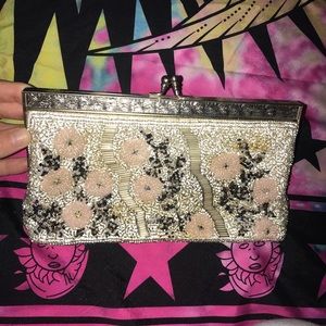 Vintage beaded clutch purse
